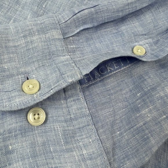 Hackett Light Blue Casual Button Down Shirt - Picture 5 of 7